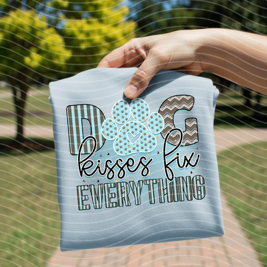 Dog Kisses Fix Everything Graphic Tee