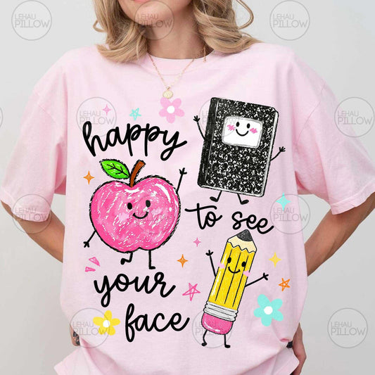 Happy to See Your Face Graphic Tee