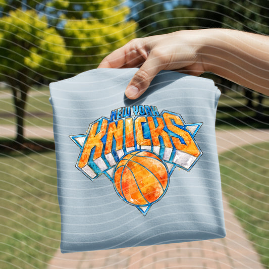 Knicks Watercolor Graphic Tee