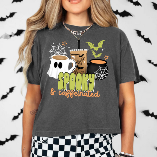Spooky & Caffeinated Graphic Tee