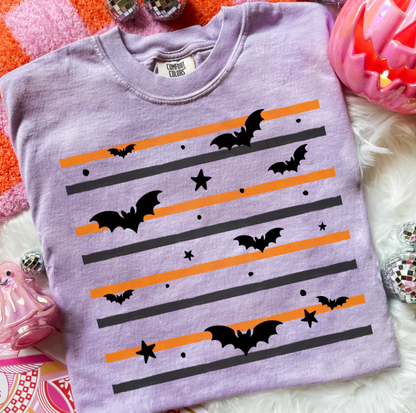 Bats Stripes Graphic Tee