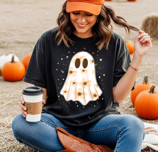 Floral Ghost Graphic Tee