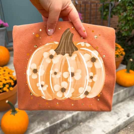 Floral Pumpkin Graphic Tee