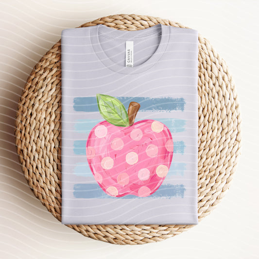 Apple Stripes Graphic Tee