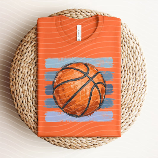 Basketball Stripes Graphic Tee