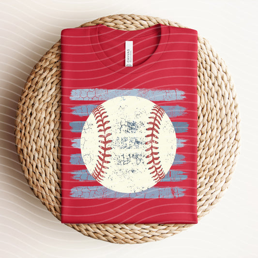 Baseball Stripes Graphic Tee