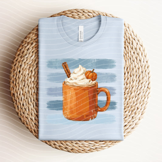 Pumpkin Spice Stripes Graphic Tee
