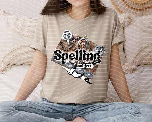 Spelling is My Favorite Subject Graphic Tee
