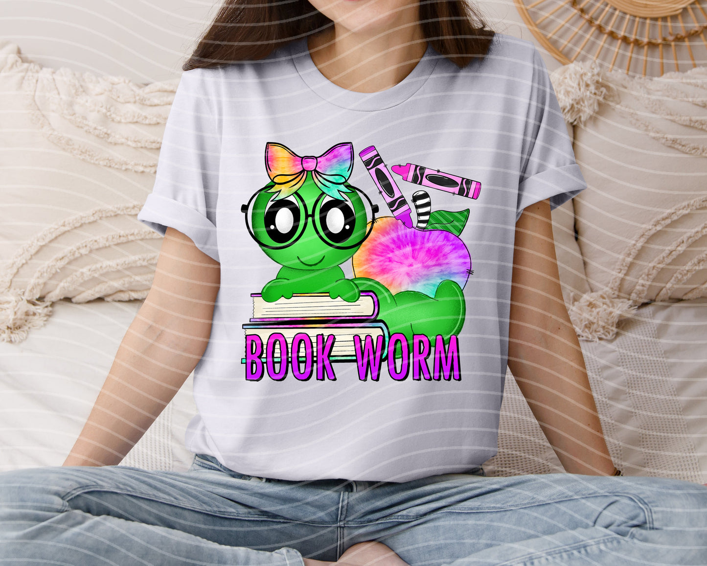Book Worm Graphic Tee