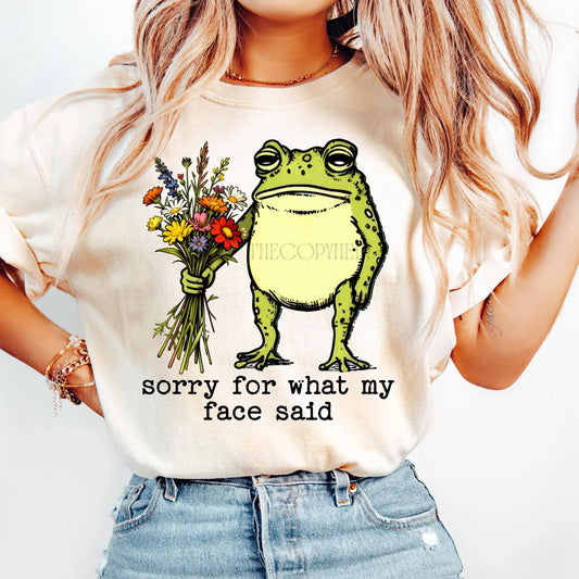 Sorry for What My Face Said Graphic Tee