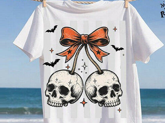 Skull Cherries Graphic Tee