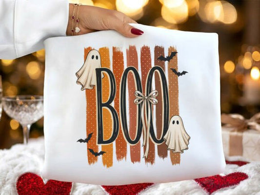 Boo Stripes Graphic Tee
