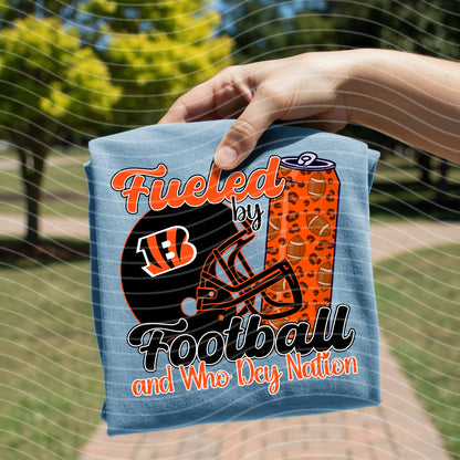 Fueled by Football and Who Dey Nation Graphic Tee