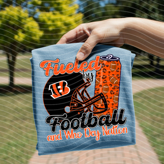 Fueled by Football and Who Dey Nation Graphic Tee