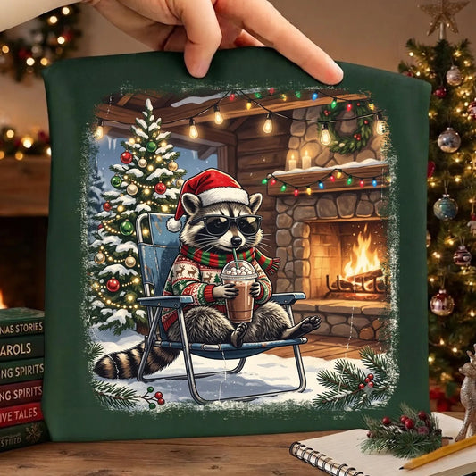 Iced Coffee Raccoon Graphic Tee