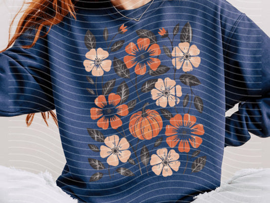 Pumpkin Flowers Graphic Tee