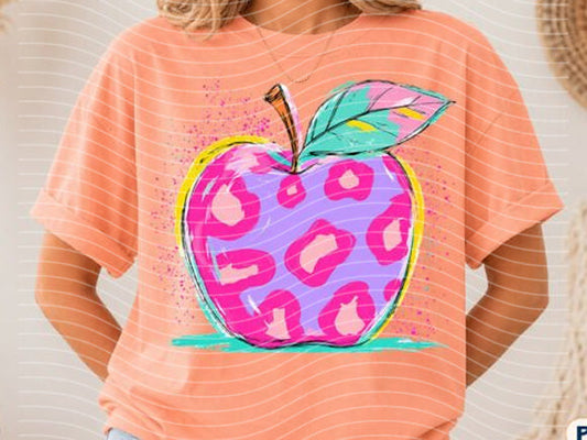 Leopard Apple Graphic Tee