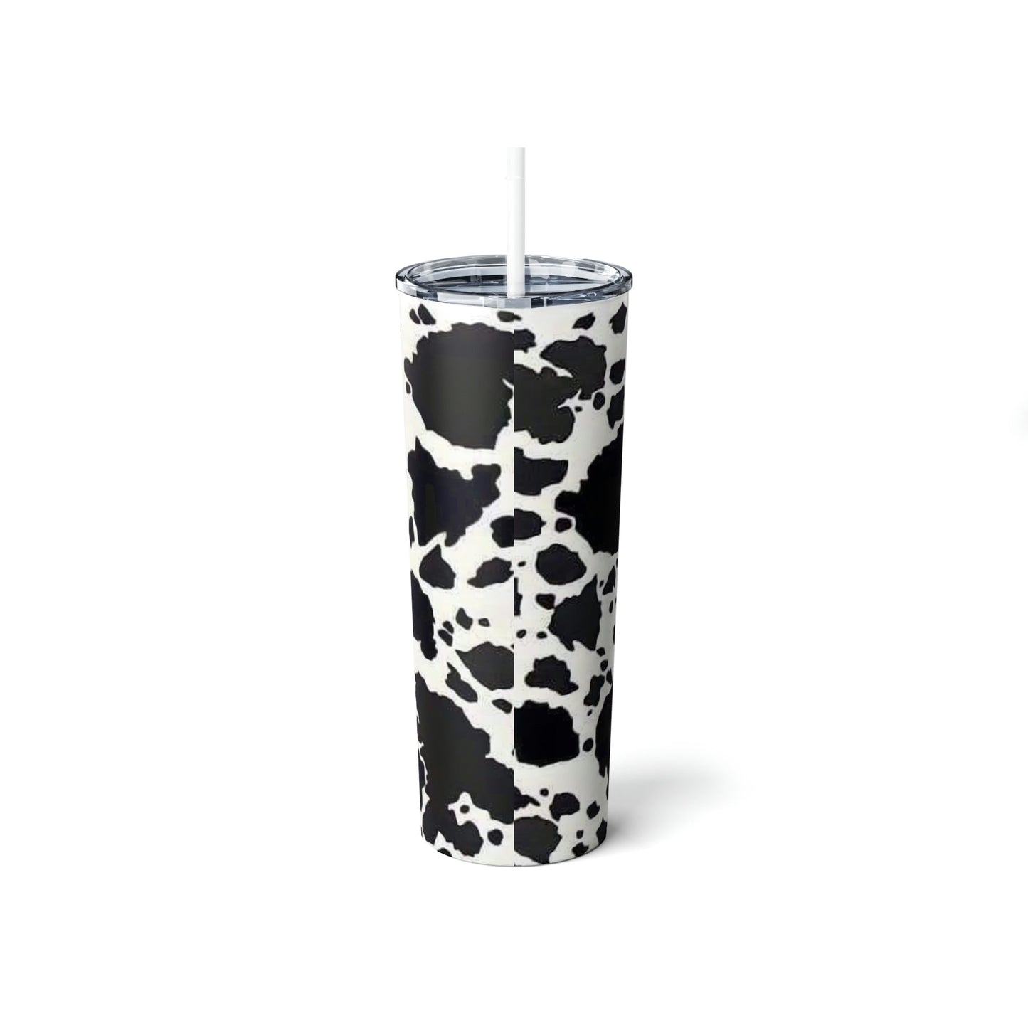 Mama Cowhide B&W Skinny Tumbler