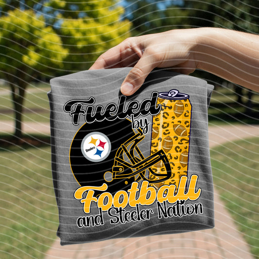 Fueled by Football and Steeler Nation Graphic Tee