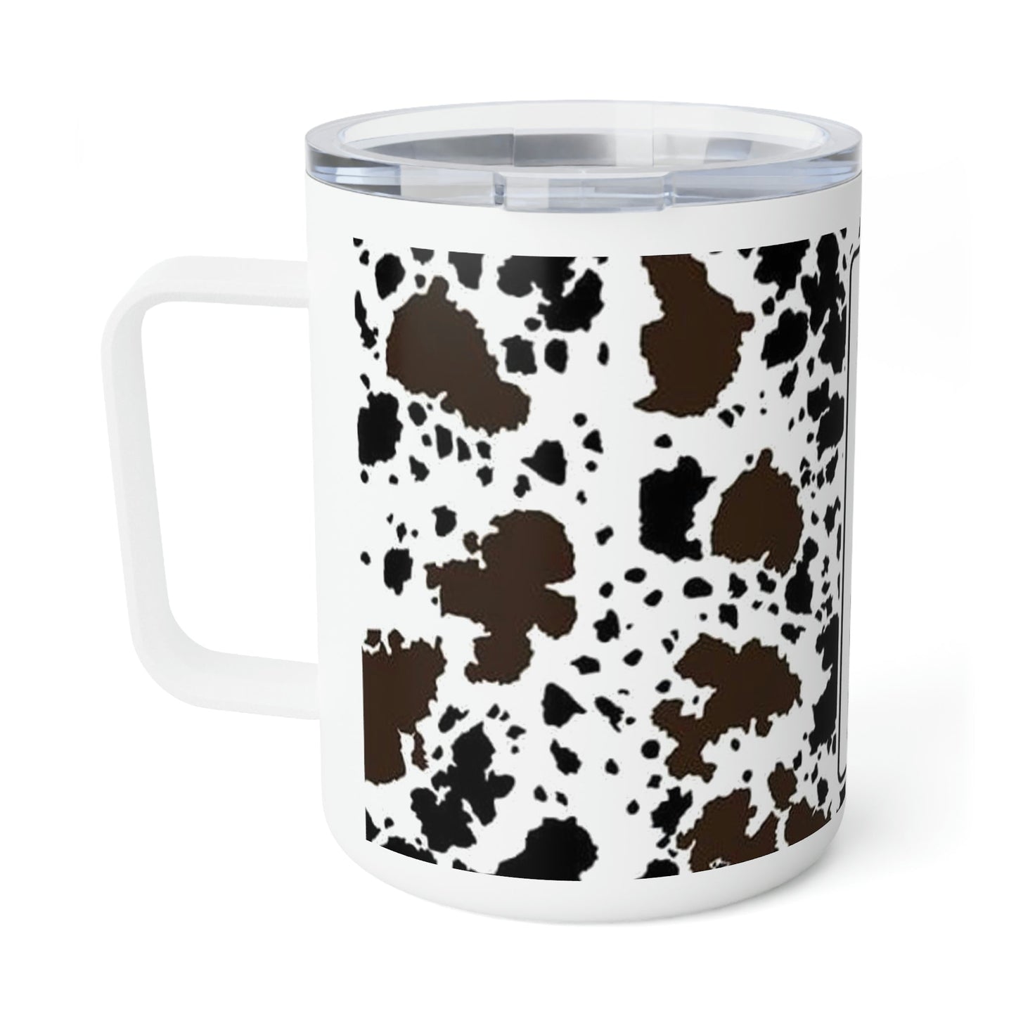 Cowhide Coffee- Insulated Coffee Mug, 10oz