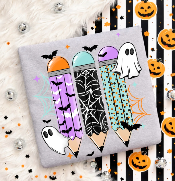 Spooky Pencils Graphic Tee