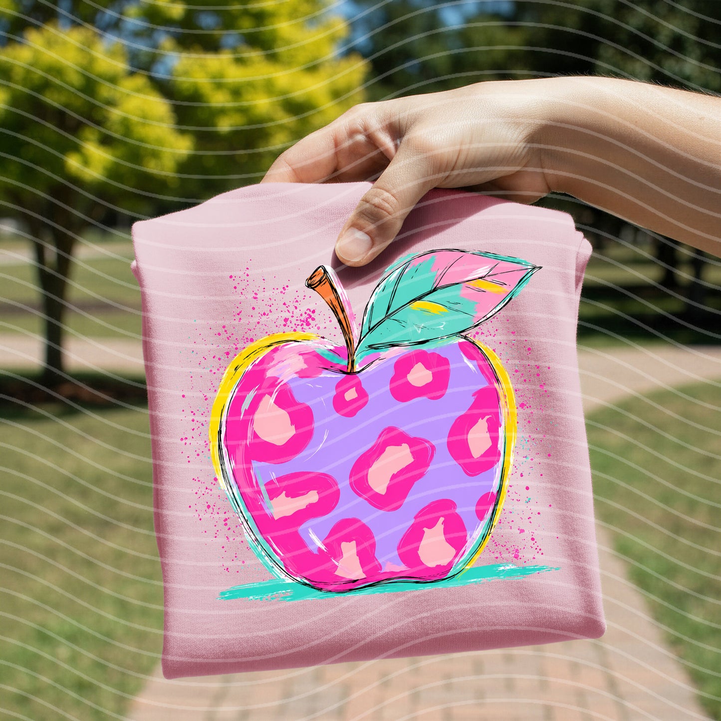 Leopard Apple Graphic Tee