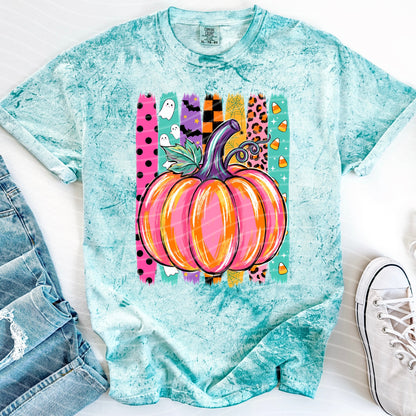 Pumpkin Stripes Graphic Tee