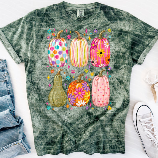 Painted Pumpkins Graphic Tee
