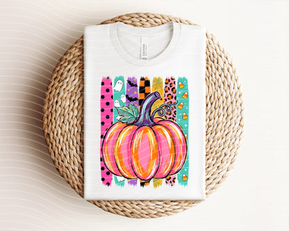 Pumpkin Stripes Graphic Tee