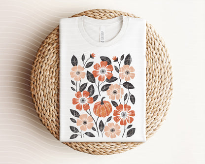 Pumpkin Flowers Graphic Tee
