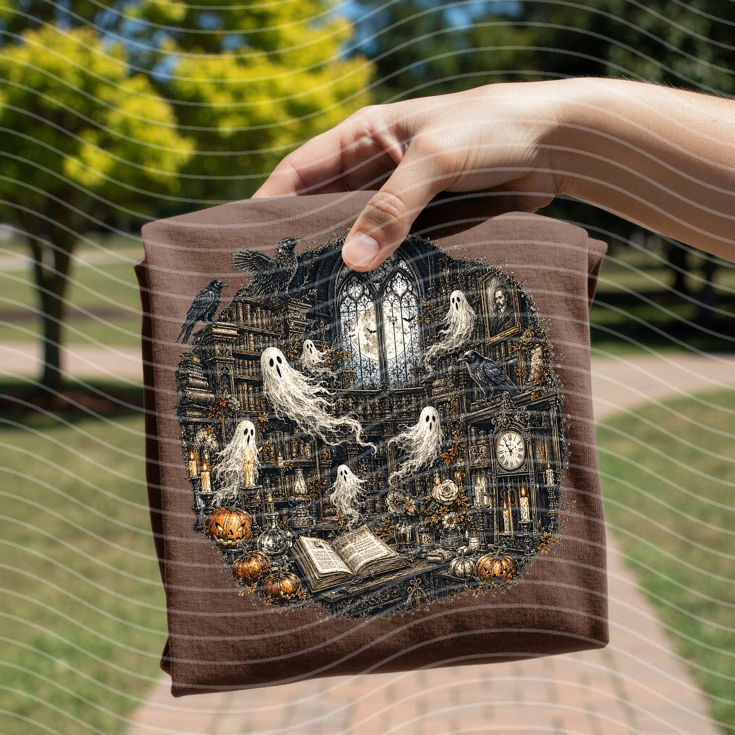 Library Ghosts Graphic Tee