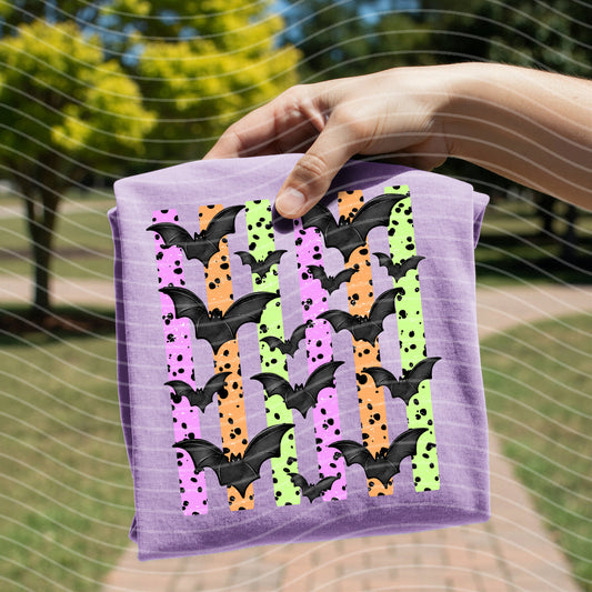 Bats Stripes Graphic Tee