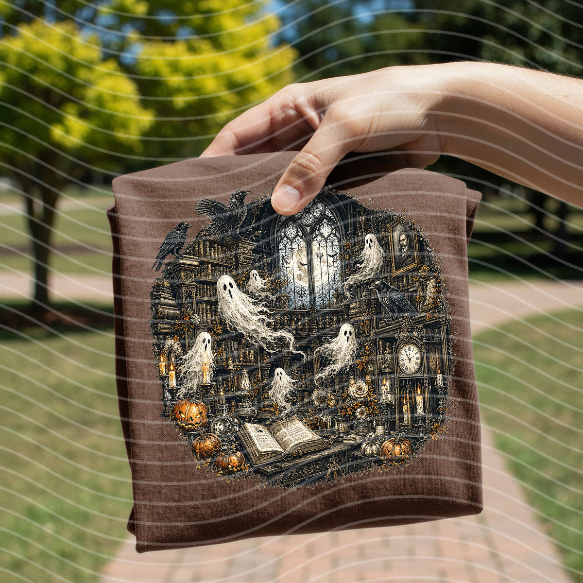 Library Ghosts Graphic Tee