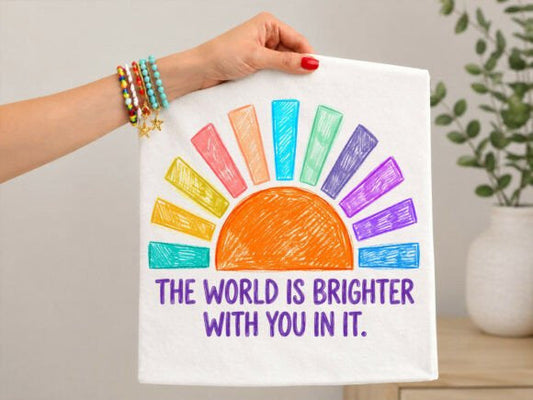 The World is Brighter with You in it Graphic Tee