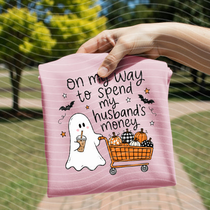 On My Way to Spend My Husband's Money Graphic Tee