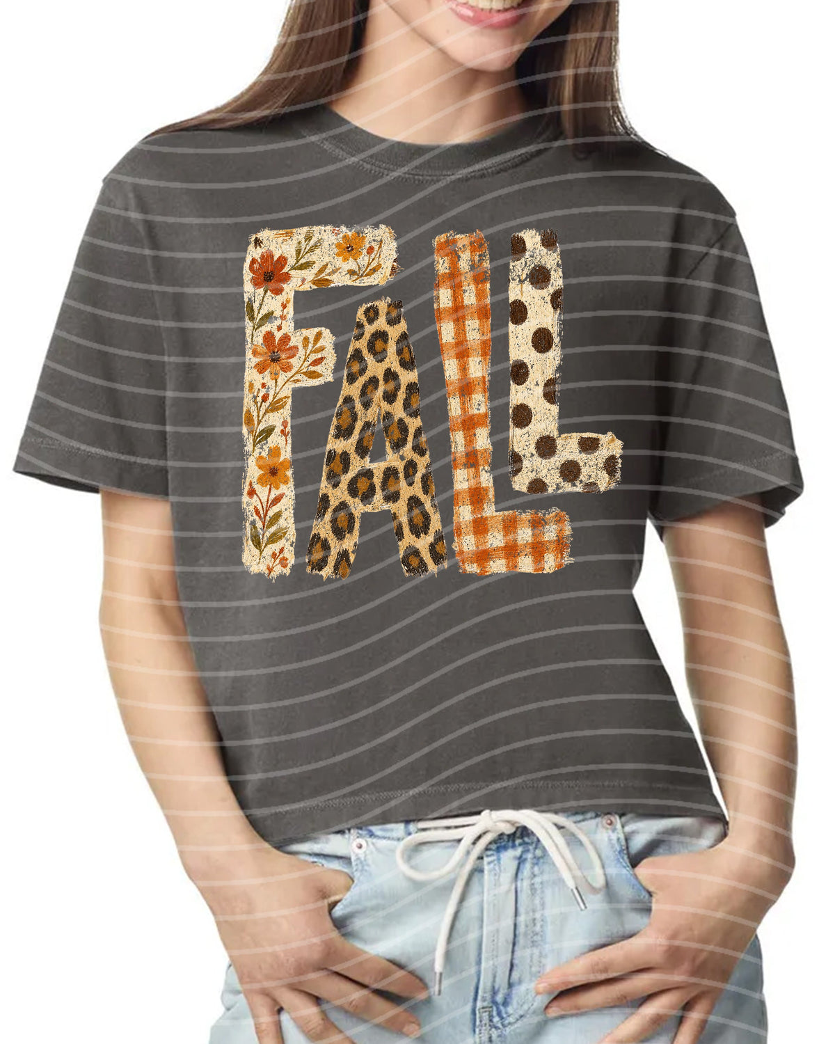 Fall Patterned Graphic Tee