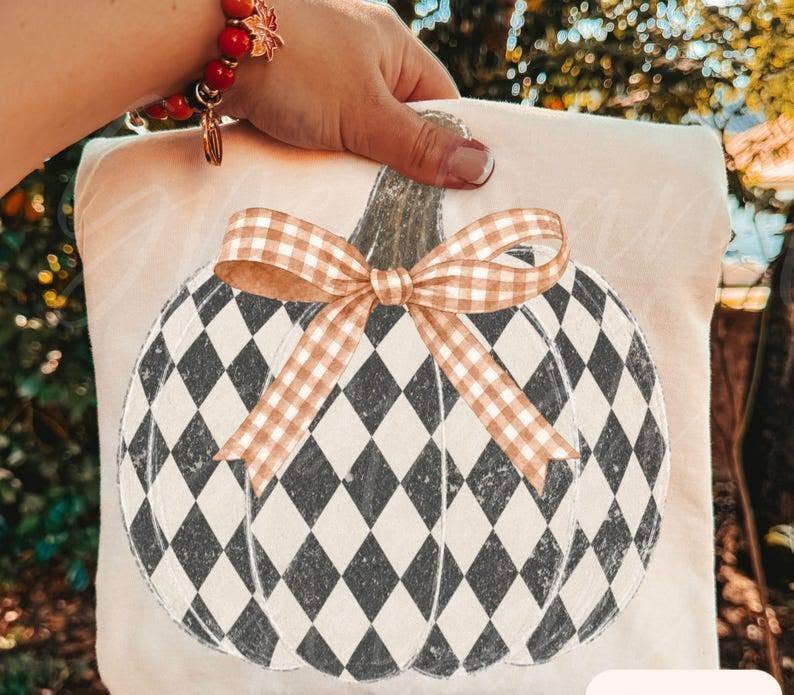 Plaid Pumpkin Graphic Tee