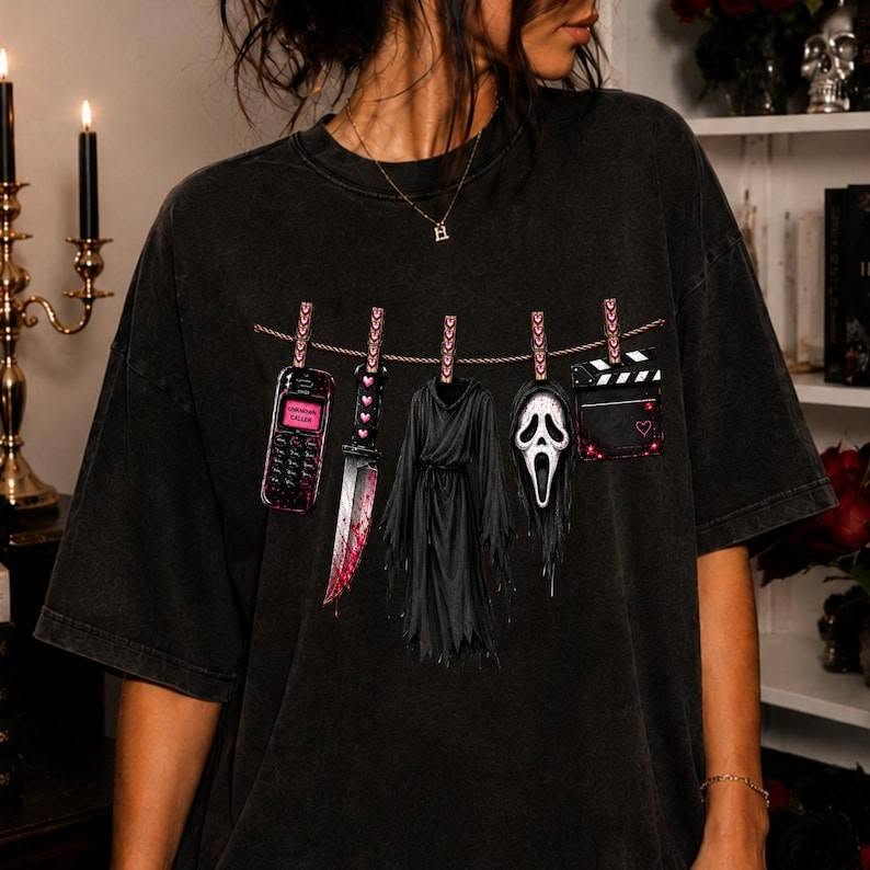 Scream Clothesline Graphic Tee