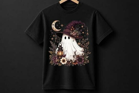 Purple Ghost Graphic Tee