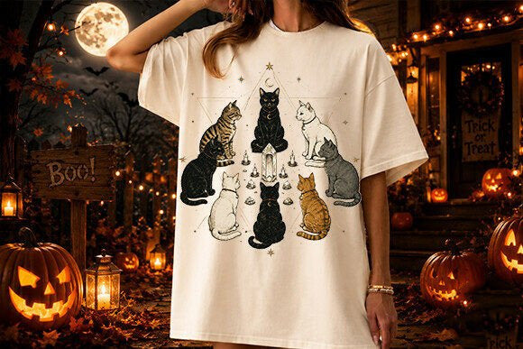 Cat Coven Graphic Tee