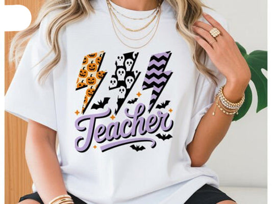 Teacher Lightning Graphic Tee