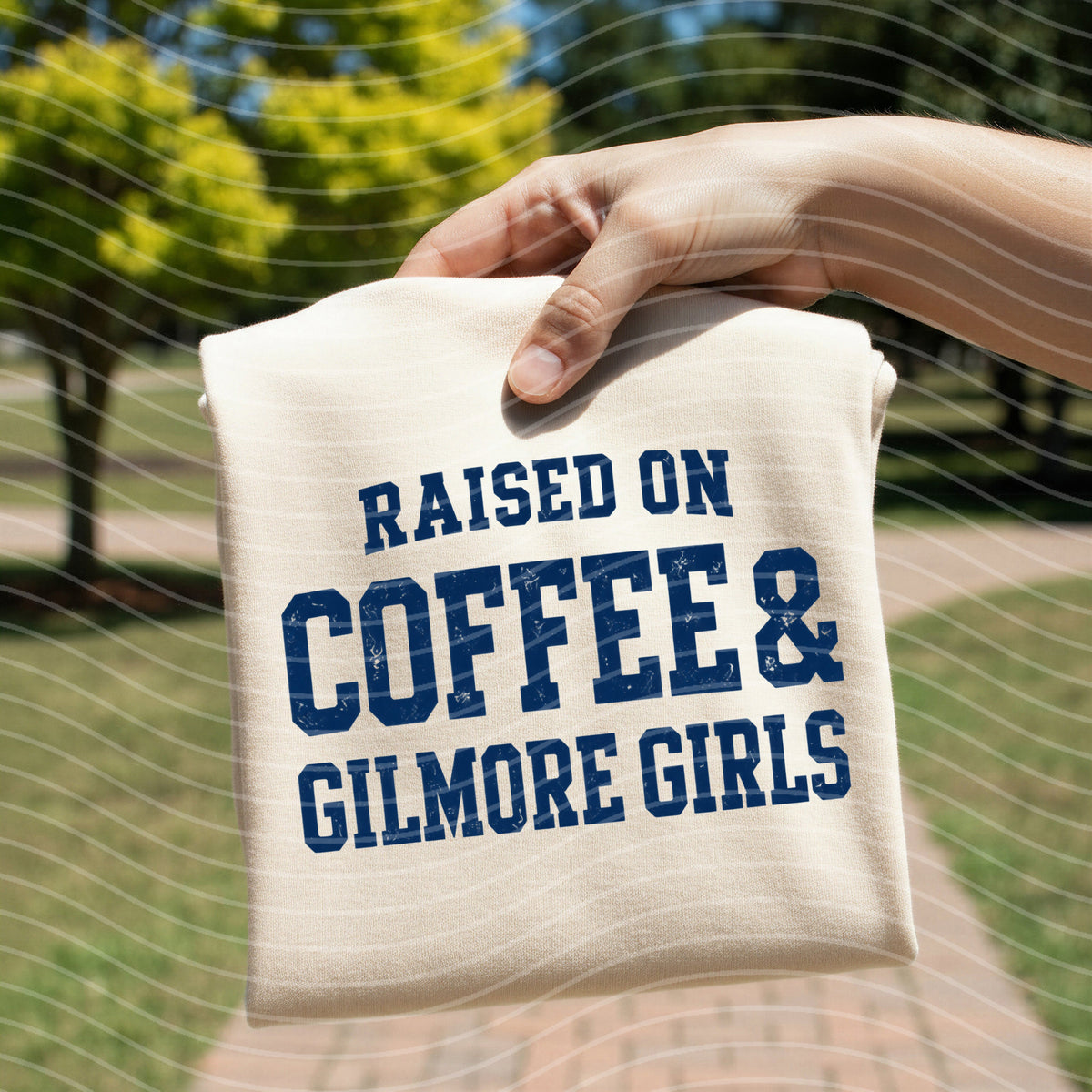 Raised on Coffee & Gilmore Girls Graphic Tee