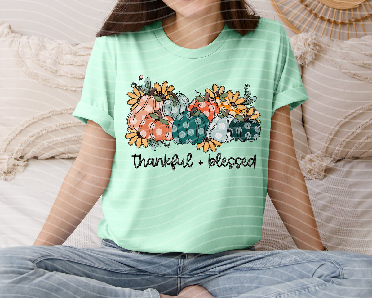 Thankful + Blessed Graphic Tee