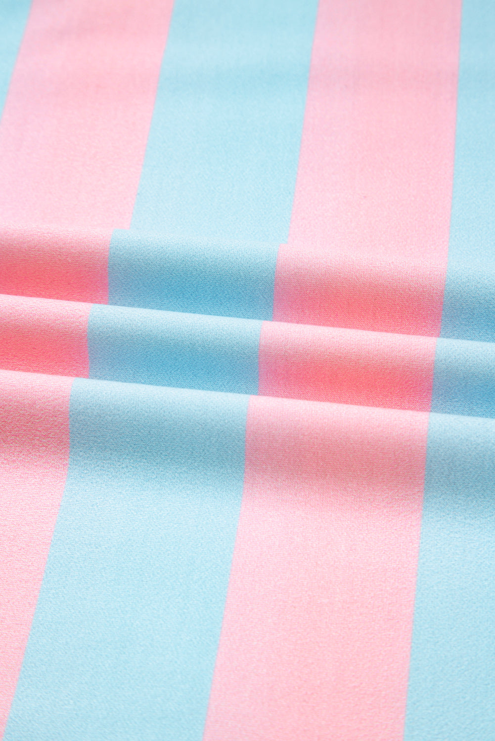 Sky Blue Stripe Colorblock Plus Size Sweatshirt