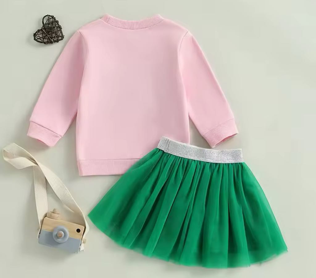 PREORDER: The Lucy Lucky Sweatshirt and Tulle Skirt Set 1.20.25