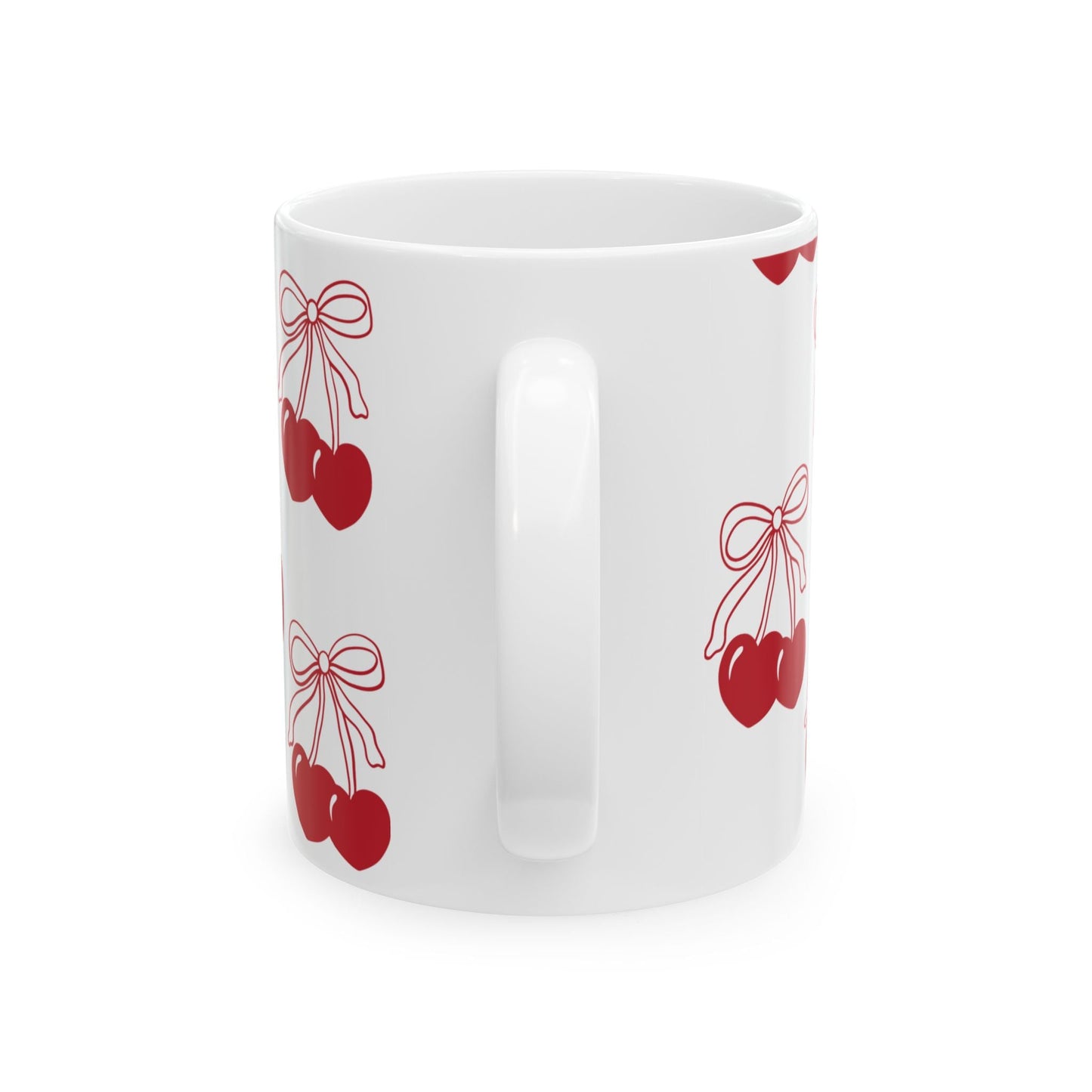 Cherry Hearts Ceramic Mug, (11oz, 15oz)