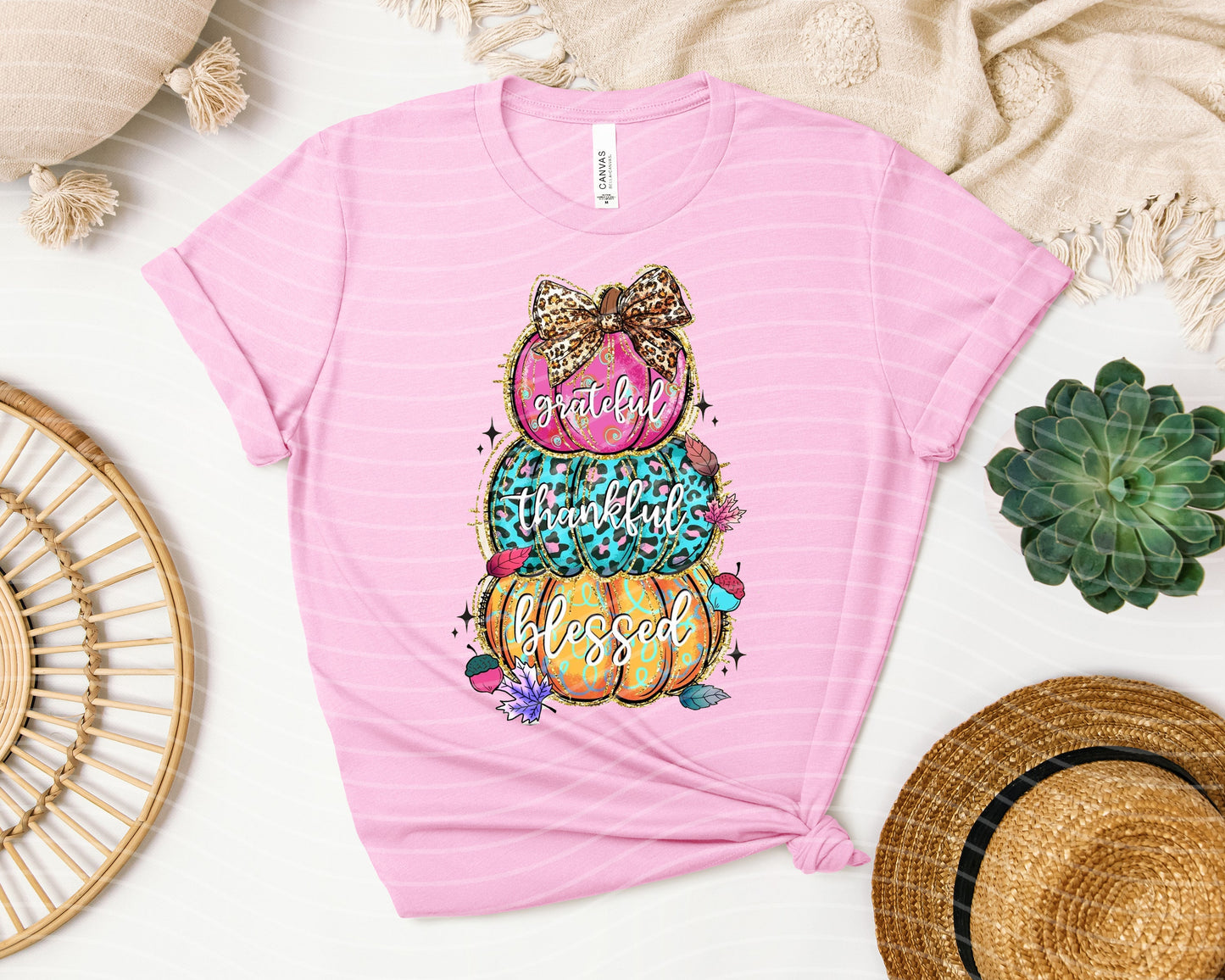 Grateful Thankful Blessed Graphic Tee