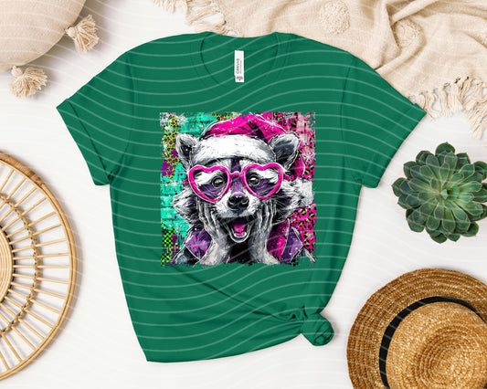 Painted Raccoon Graphic Tee