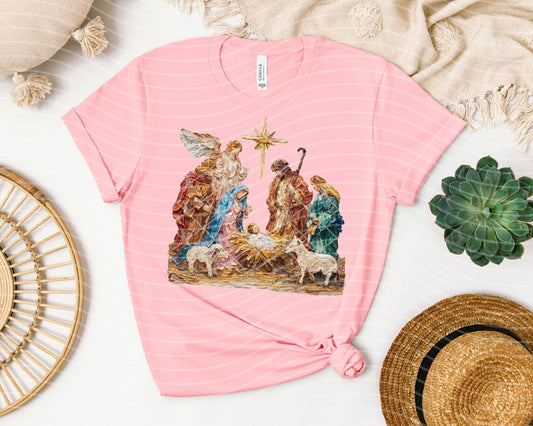 Painted Nativity Graphic Tee