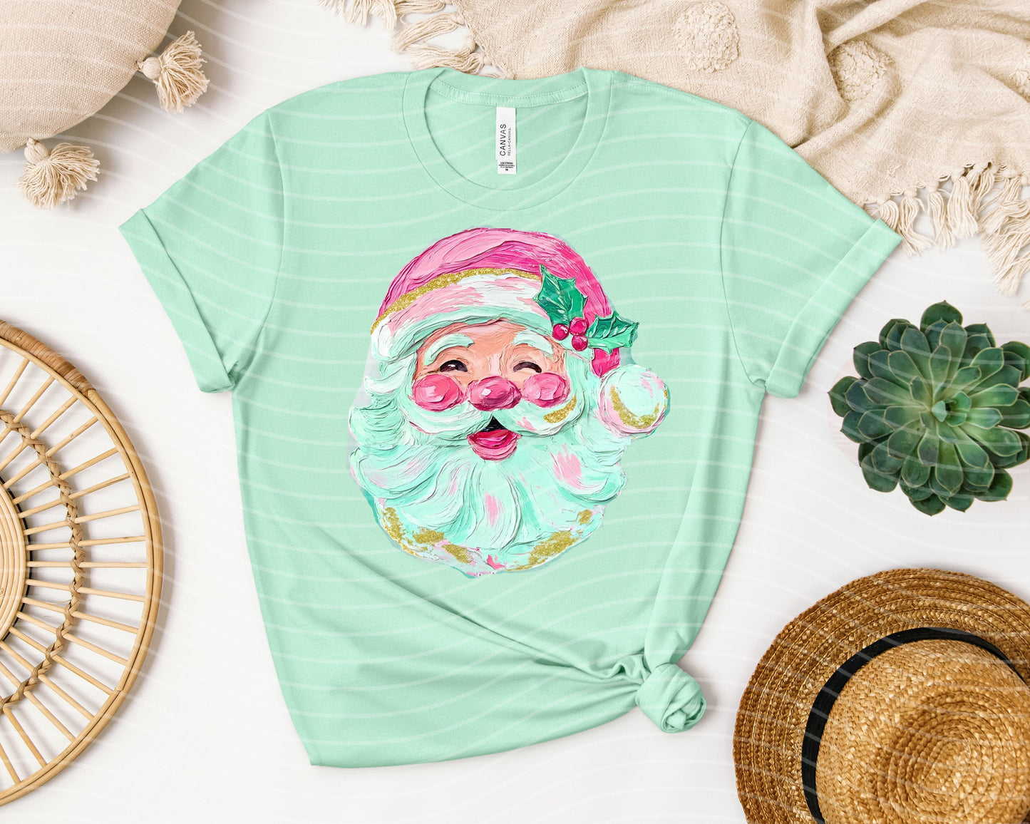 Painted Santa Graphic Tee